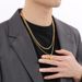 Men's Jewelry Hip Hop Stacking Cross Pendant Versatile Niche Cuban Chain Titanium Steel Necklace Accessories_ipsvogv.com