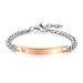 Men And Women's Jewelry Smooth Bracelet Couple Stainless Steel Diamond Personality Simple Creative Engraved Titanium Steel Jewelry_ipsvogv.com