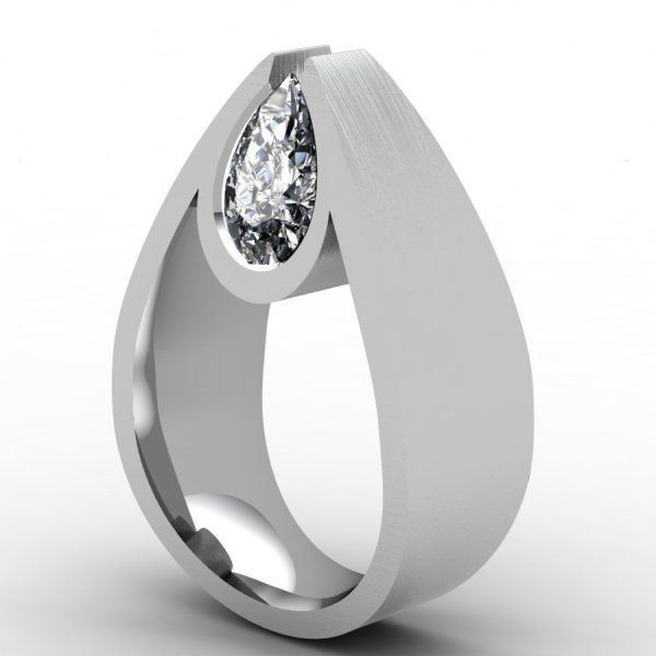 Jewelry's New Creative Water Drop Pear Shaped Simulation Engagement Banquet Ring For Women_ipsvogv.com