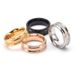 Men's Jewelry Fashion Personality Stainless Steel Combination Brushed Ring Simple Men's Trendy Black Ring Spot_ipsvogv.com