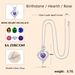 Women’s Jewelry Set Fashion high end birthstone heart shaped pendant fashion rose love necklace_ipsvogv.com