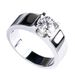 Simple Trendy Men's Business Elegant And Steady Gentleman Wedding Moissanite Horn 18 Gold 2-carat Diamond Ring_ipsvogv.com