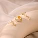 Women’s Jewelry Set Fashion Hot Sales Real Gold Brass Electroplating Fashion High End Zircon Chain Tassel Earrings Three Piece Set_ipsvogv.com