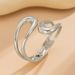 hot selling hug open bracelet bracelet personalized metal smooth symmetrical water drop spring buckle bracelet_ipsvogv.com