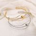 N11711 Geometric Open Hollow Line Round Ball Necklace Fashionable and Simple Punk Popular Collar_ipsvogv.com