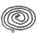 1 Piece Stainless Steel For Men Women Braided Rope Chain Choker Necklace Gold Color Neck Metal Fashion Jewelry_ipsvogv.com