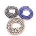 Hip Hop 5mm Single Row Inlaid Rhinestone Black And White Diamond Blue Tennis Chain_ipsvogv.com