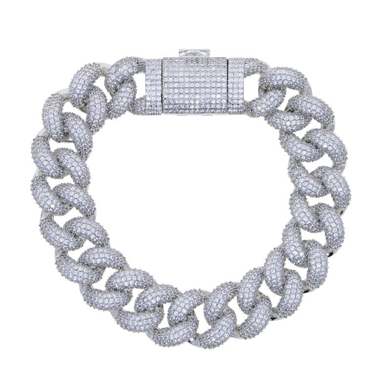Jewelry & Accessories New 15mm Bubble Chain Cuban Chain Bracelet Hip Hop Street Fashion Personality Hip Hop Jewelry_ipsvogv.com