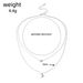 New Necklaces, Fashionable And Versatile, Love Moon, Two-layer, Two-layer Necklace Accessories_ipsvogv.com