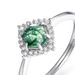 Natural Geometric Water Grass Agate Open Ring Female S925 Silver Full Inlaid Colored Gem Personality Ring_ipsvogv.com