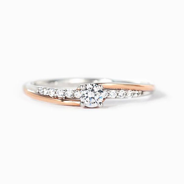 Cao Shi's Japanese Minimalist Dual Tone Tail With Thin Micro Inlaid Geometric Ring, Featuring A Fashionable Arm Design_ipsvogv.com
