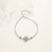 Four Leaf Clover Women's Diamond Studded Windmill Spinning, Lucky And Brilliant Bracelet, Pulsating Heart_ipsvogv.com