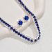 2024 Square Rhinestone Necklace And Earrings For Women Wedding Party Accessories Bride Two-Piece Set_ipsvogv.com