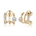 Women’s Jewelry Set Fashion Hot SaleReal Gold Brass Electroplating Fashionable Zircon Personalized Claw Shaped Ladies Creative High End Earrings_ipsvogv.com