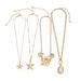 Ins Style Flower Starfish Necklace Necklaces Baroque Pearl Pendant Accessories For Women_ipsvogv.com