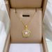 【 Titanium Steel 】 Necklace Earring Light Luxury Full Diamond Thread Hollow Five Leaf Flower Personalized Temperament_ipsvogv.com
