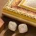 Fashionable Personality Full Diamond Geometric Square For Women, Niche Design, Versatile Silver Needle Earrings_ipsvogv.com