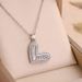 Stainless Steel Gold Color Full Zirconia Hollow Heart Pendant Necklace For Women Girls Party Love Jewelry_ipsvogv.com