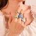 Clay Rings Retro Style Exaggerated Multi Color Fashion Cartoon Soft Clay Jewelry_ipsvogv.com