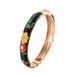 Thai Blue Fashion Bracelet Chinese Style Enamel Oil Drop Flower Bracelet Small Fresh Flower Bracelet For Girlfriend_ipsvogv.com