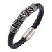 Hot Selling Woven Lion Head Leather Bracelet, Men's Cool And Personalized Style Accessory_ipsvogv.com