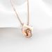 Titanium Steel New Necklace Women's Rose Gold Double Ring Letter D Set Diamond Collar Chain Fashion Light Luxury Jewelry_ipsvogv.com