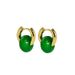 Drop Earrings Retro Popular Synthetic Turquoise Earrings For Women Multi Color Stone Temperament Hong Kong Style Hoop Earrings_ipsvogv.com
