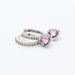 New Silver Plated Shining Heart Earrings Light Luxury Heart Shaped Love Pink Earrings Earrings Gift_ipsvogv.com