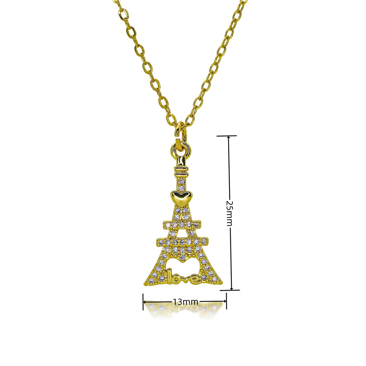 Hip Hop Punk Crown Tower Pendant Necklace Trendy Men's INS Necklace Spot_ipsvogv.com