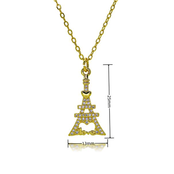 Hip Hop Punk Crown Tower Pendant Necklace Trendy Men's INS Necklace Spot_ipsvogv.com