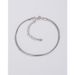 Sterling Snake Bone Bracelet For Women, Thin Silver Bracelet, Simple Minimalist Style, Unisex Hip-Hop Versatile Couple_ipsvogv.com