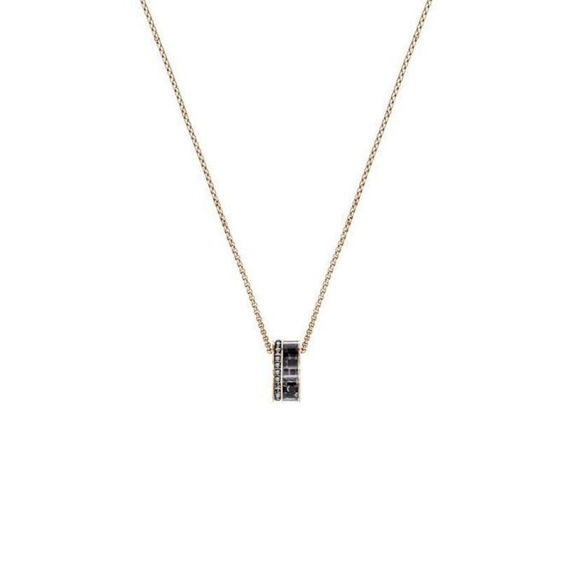 Carbon Pattern Lucky Beads Necklace For Men And Women Element Crystal Clavicle Necklace_ipsvogv.com