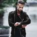 Men's autumn and winter new leather jacket with fashionable lapel zipper motorcycle leather jacket_ipsvogv.com