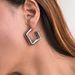 Spot Real Gold Electroplated Titanium Steel Polished Fashionable Hollow Geometric G Earrings Daily Jewelry_ipsvogv.com