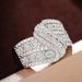 Cao Shi's New Creative With Female Personality Curve Swing Arm Design And Accessories, Full Diamond Boutique Ring_ipsvogv.com