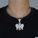 Men's Hip Hop Cross Pendant Necklace Set - Cuban Chain Stainless Steel Jewelry For Men - Trendy Rap Style Unisex Gift (Silver/Rose Gold)_ipsvogv.com