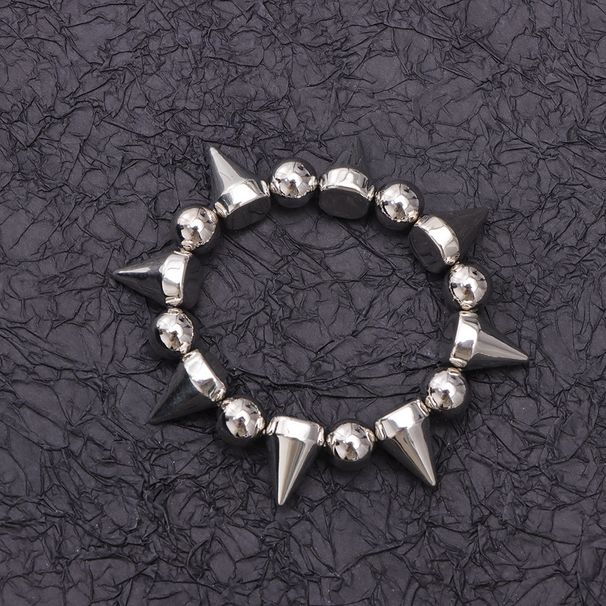 Sweet, Cool, Exaggerated Round Bead Conical Rivet, Collarbone Chain, Collar Necklace, Men's And Women's Accessories,_ipsvogv.com