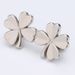 Four leaf clover metal waist buckle detachable no seam no nail waist button jeans waist buckle artifact_ipsvogv.com
