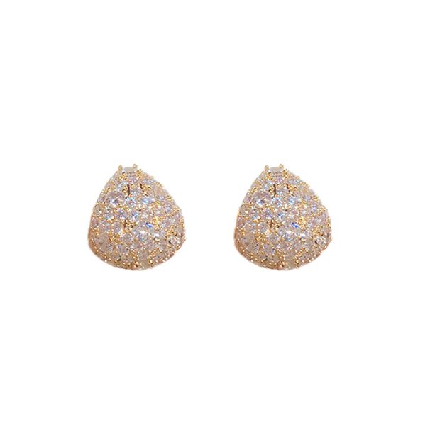 S Needle Unique Niche Design Fashion Exquisite Super Shiny Silver Zircon Water Drop Elegant Earrings_ipsvogv.com