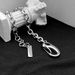 Versatile Style Fashion Jewelry For Men And Women Couples, Simple Personality Hip Hop Titanium Steel Big Buckle Cuban Bracelet_ipsvogv.com