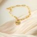 Silver Bracelet Women's Korean Version Simple Round Brand Personalized Name Handmade Ins Niche Design Valentine's Day_ipsvogv.com