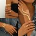 Fashion Luxury Women's Bracelet Ring Set Personalized Geometric Spirit Snake Spider Design Handmade for Women_ipsvogv.com