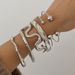 Women's Jewelry Stainless Steel Irregular Texture Spherical Open Bracelet Niche High End Titanium Steel Bracelet_ipsvogv.com