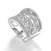 Cao Shi's New Copper Engraving Zircon Filled Hollow Ring for Men and Women_ipsvogv.com