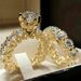 New Accessories Fashion High Grade Diamond Full Zircon Pair Ring Design Copper Women's Engagement Wedding Set_ipsvogv.com