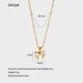 French INS Exquisite Bowknot Stainless Steel Gold-Plated Inlaid Zircon Ribbon Pendant Necklace Waterproof For Women_ipsvogv.com
