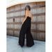 Women's Clothing Sexy V-neck halter loose jumpsuit home casual holiday style jumpsuit woman_ipsvogv.com