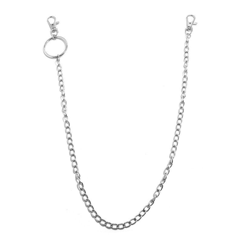Men And Women's Jewelry Punk Metal Waist Chain Crossbody Hip Hop Multi Layered Versatile Long Fashion All Match Jeans Overalls Pendant_ipsvogv.com