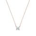 Square Silver Single Diamond Necklace Female Element Crystal Clavicle Necklace Female Distribution_ipsvogv.com