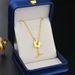 New Titanium Steel One Line Small Flower Necklace For Women K Gold OT Buckle Collarbone Versatile Round Bead Chain_ipsvogv.com